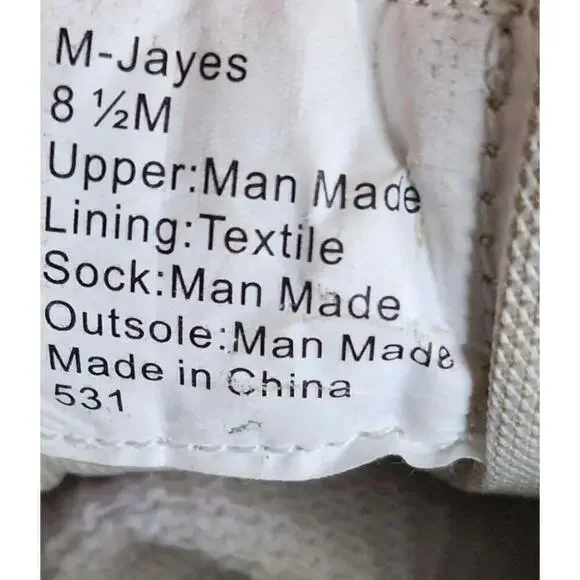 Steve Madden Mens Jayes Tennis Shoes Size 8.5 Grey And White - Picture 5 of 7